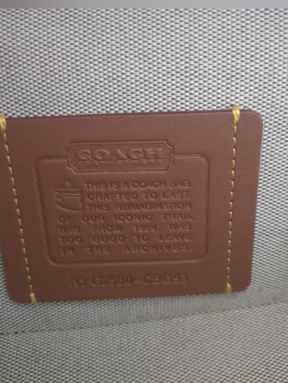 Coach Trail Bag- Black Currant - Picture 10 of 13